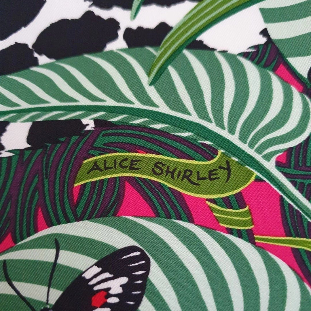 HERMES Jaguar Quetzal Silk Scarf 90 cm Limited Edition Alice Shirley New In Box
