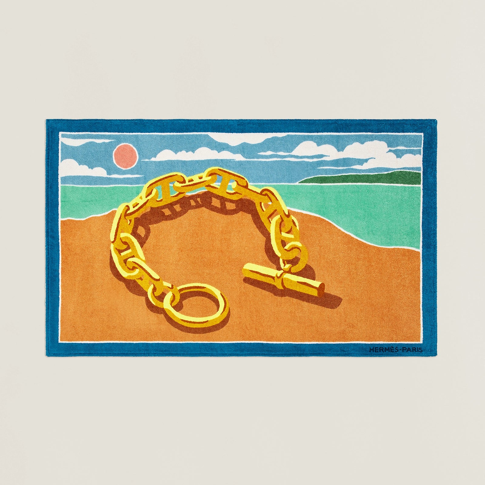 HERMES Set of 11 Terry Beach Towels 9à x 150 cm, New!
