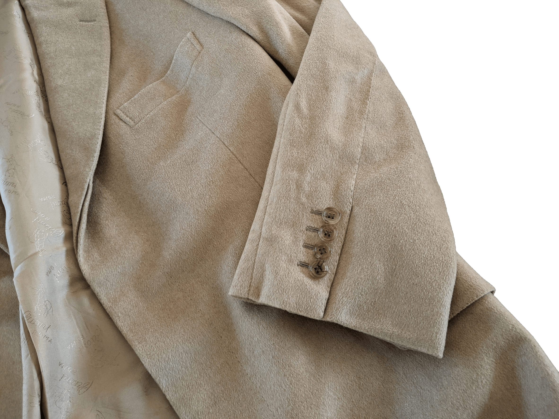 BRIONI ROMA PUR GUANACO Haute Couture Men's Coat Sz50