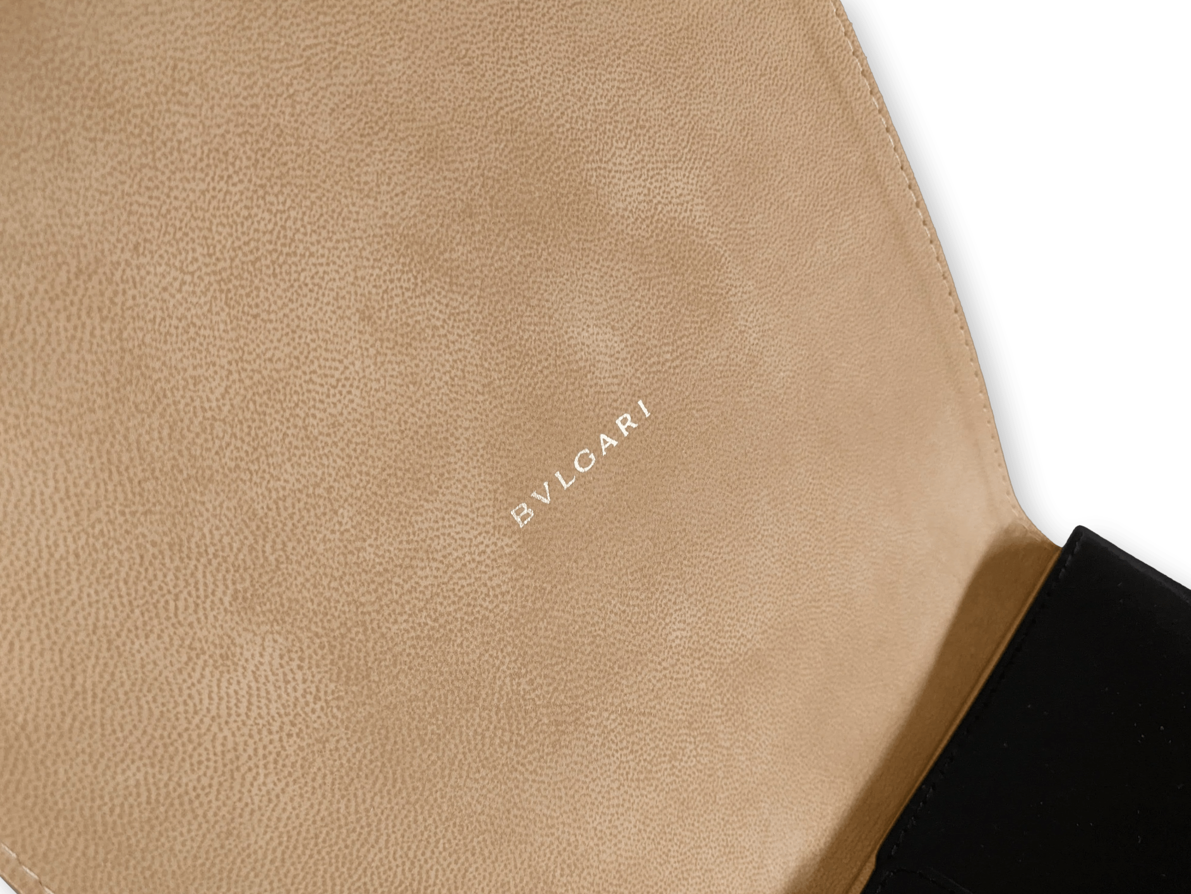 BULGARI [11] Vintage Jewelry Leather Pochette + Outer Box