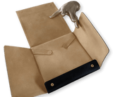 BULGARI [11] Vintage Jewelry Leather Pochette + Outer Box