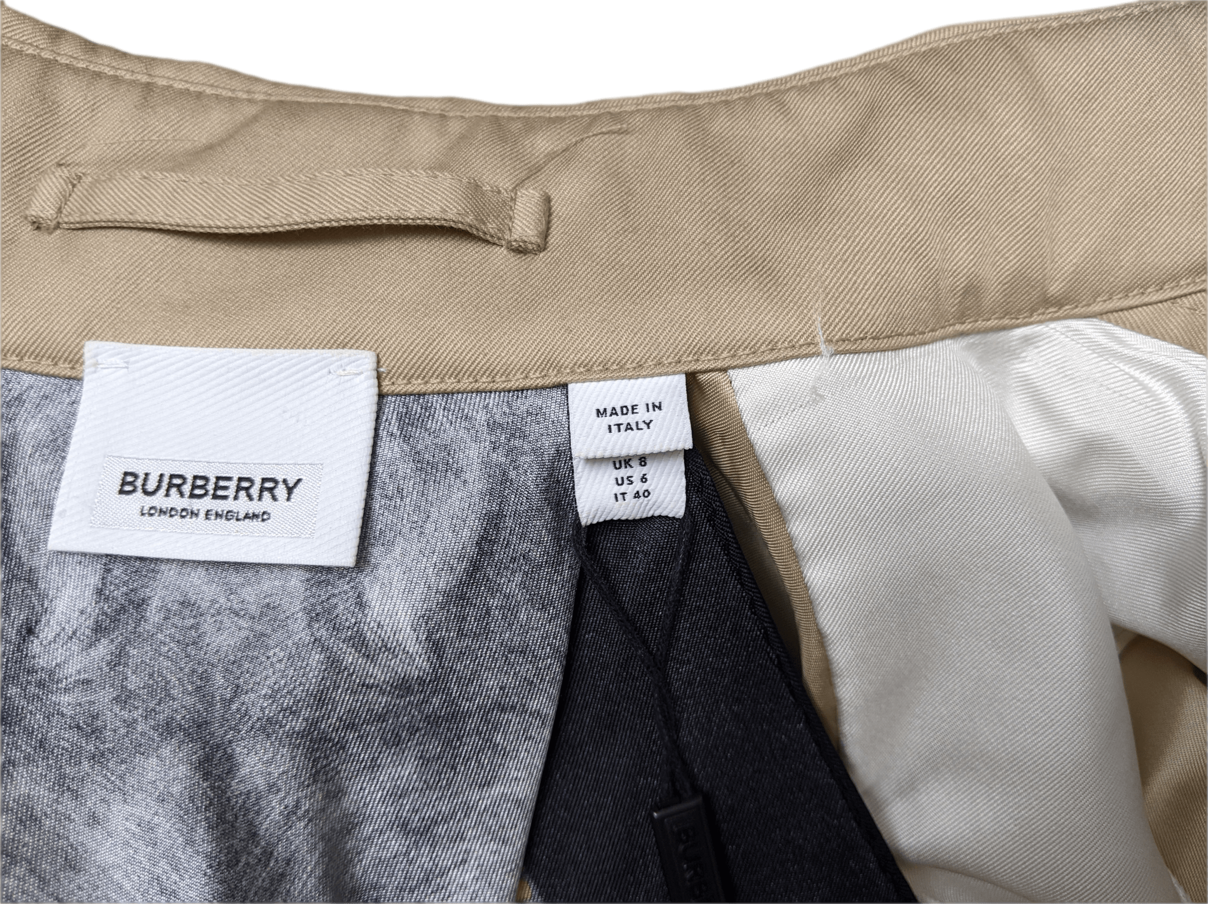 BURBERRY ANIMALIA Printed Twill Trench Coat Sz36
