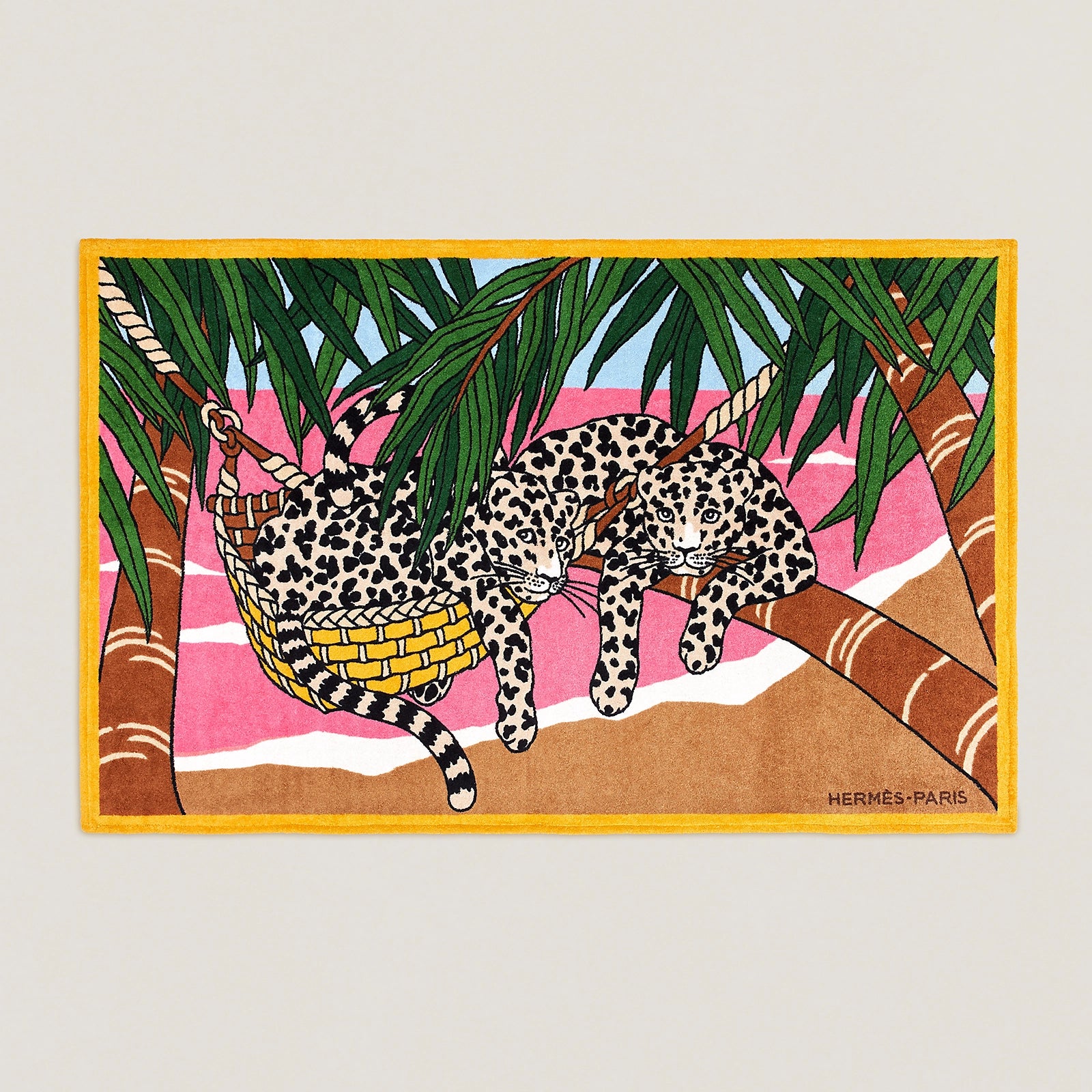 HERMES Jin et Leo Tapis de Plage Terry Beach Towel 90 x 150 cm, New!