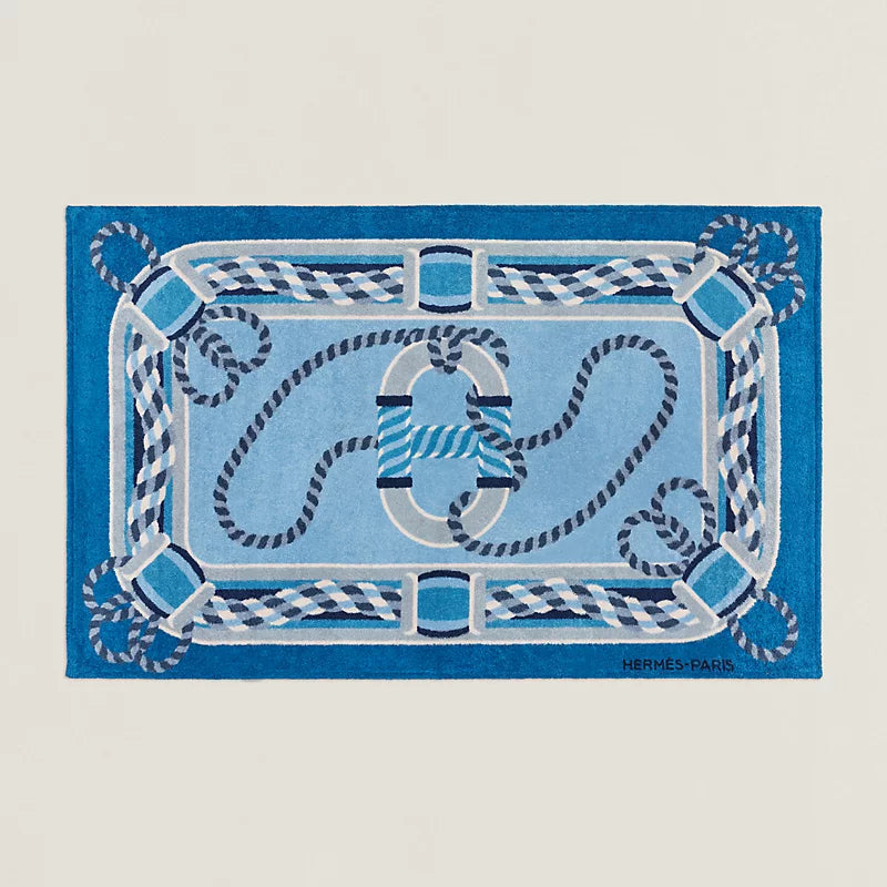 HERMES Canoe H Terry Beach Towel 90 x 150 cm, New! A20251239