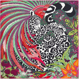 HERMES Limited Issue 300 ex. Jaguar Quetzal pour Espérance Beaulieu by Alice Shirley Twill 90 x 90 cm, New in Box!