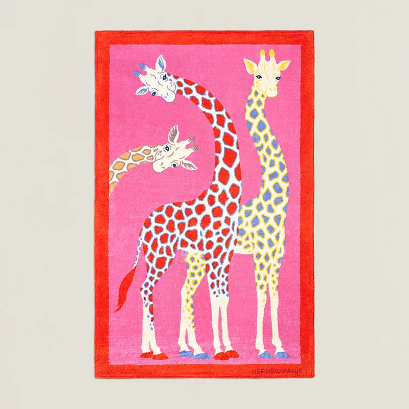 HERMES Girafes Beach Towel 90 x 150 cm, New!