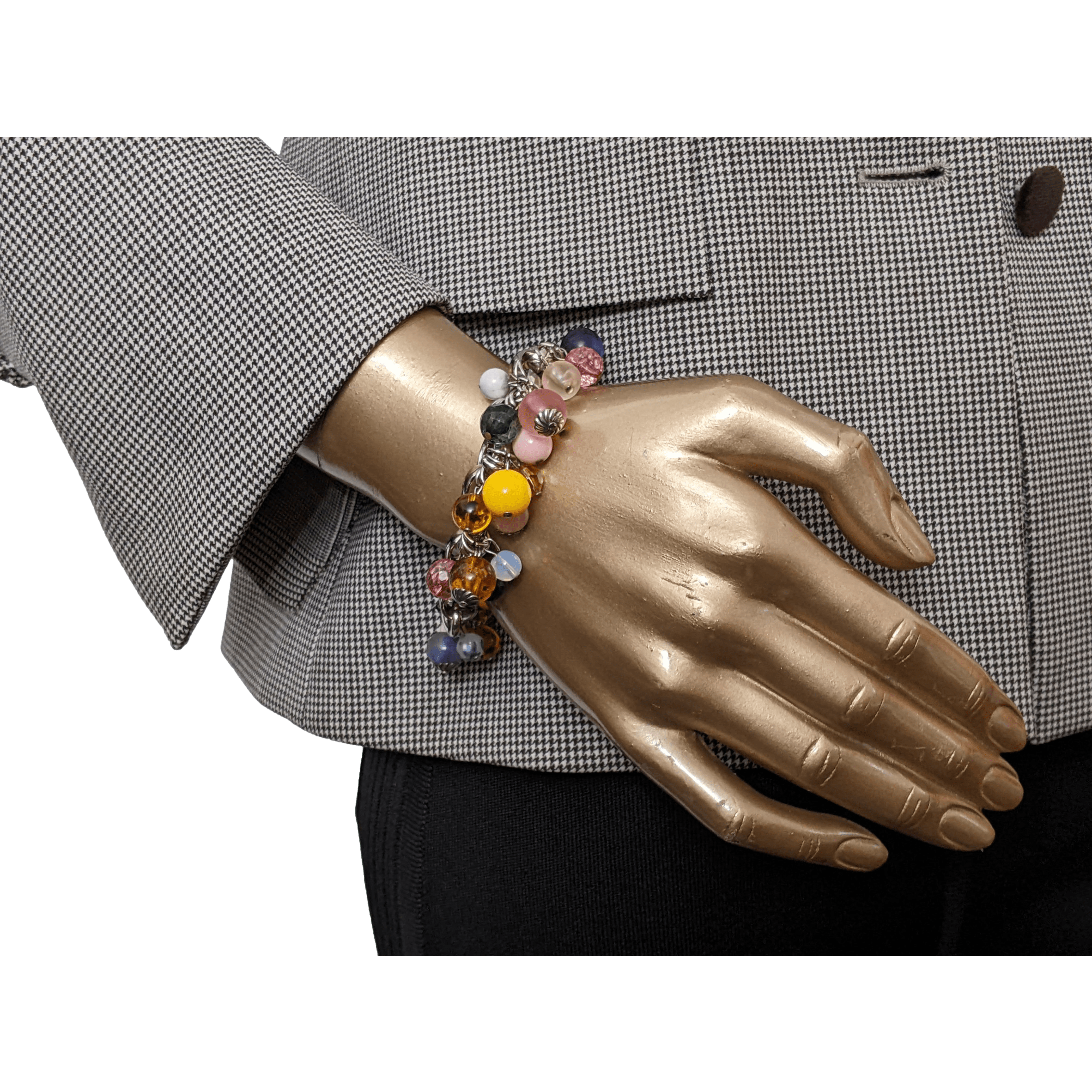 CHANEL Multicoloured Beaded Glass Bracelet VIP