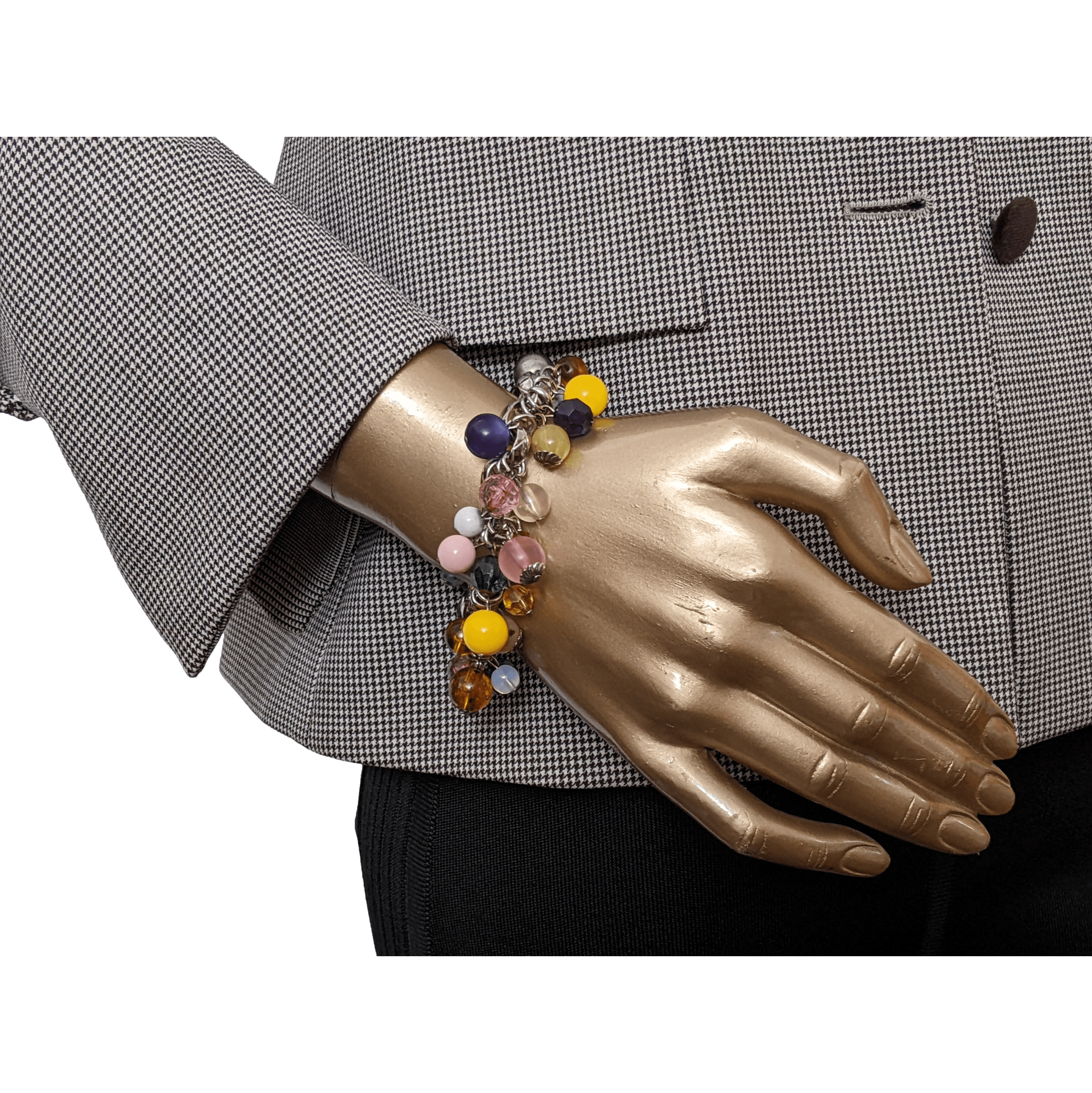CHANEL Multicoloured Beaded Glass Bracelet VIP