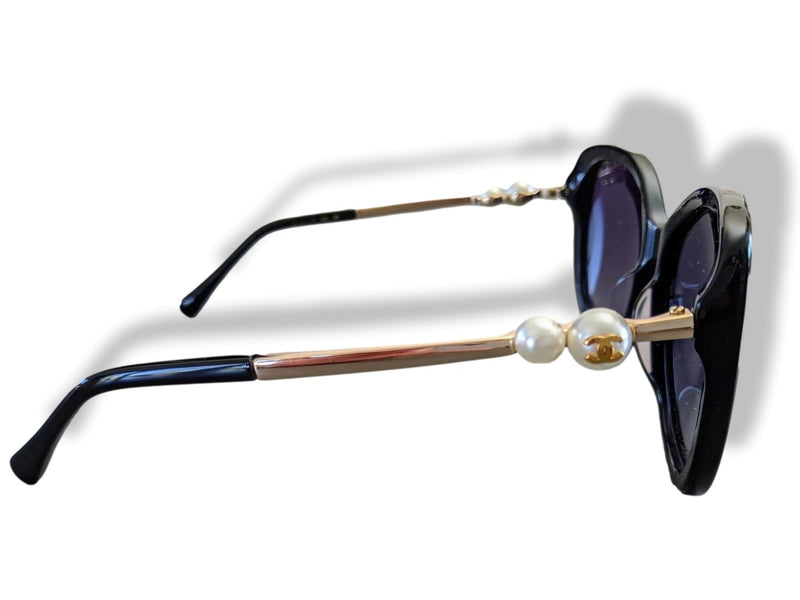 Chanel Butterfly Sunglasses - Acetate, Black - Polarized - UV Protected - Women's Sunglasses - 5498B C622/S6