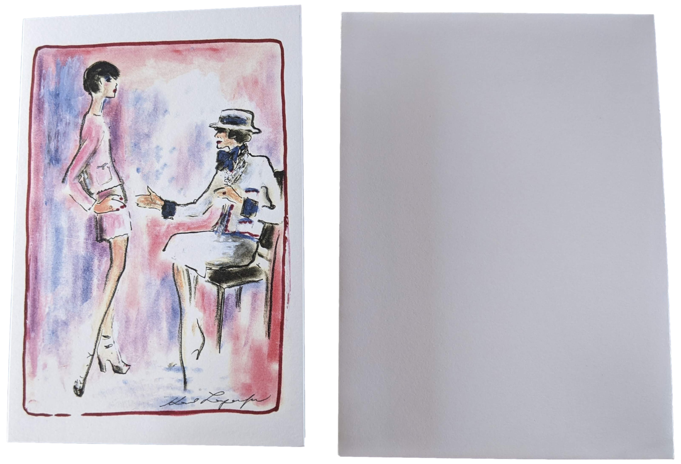 CHANEL by Karl Lagerfeld Collector's Card 2 with Enveloppe