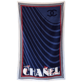 CHANEL Baigneuses Vintage Terry Cotton Beach Towel 100 x 175 cm
