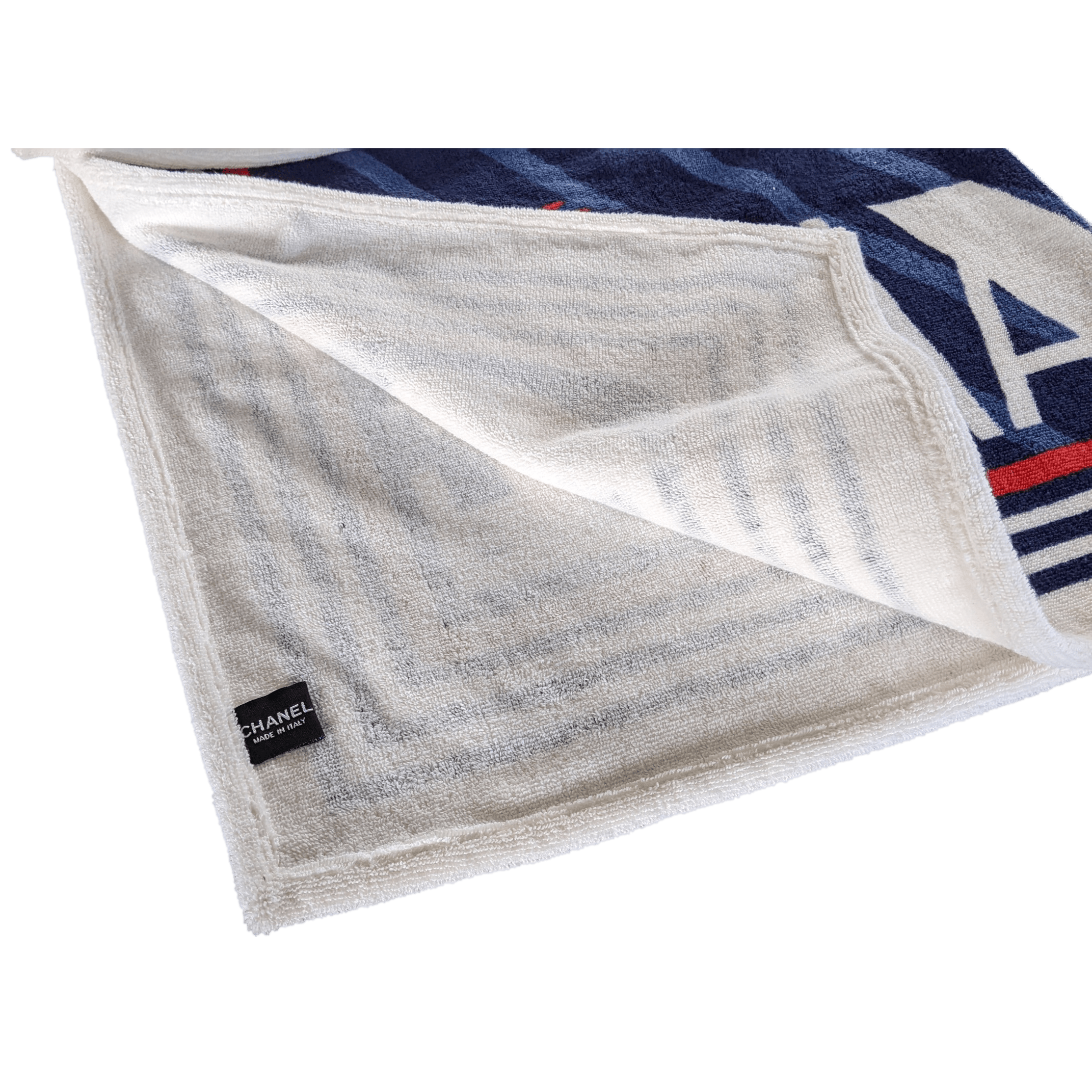 CHANEL Baigneuses Vintage Terry Cotton Beach Towel 100 x 175 cm