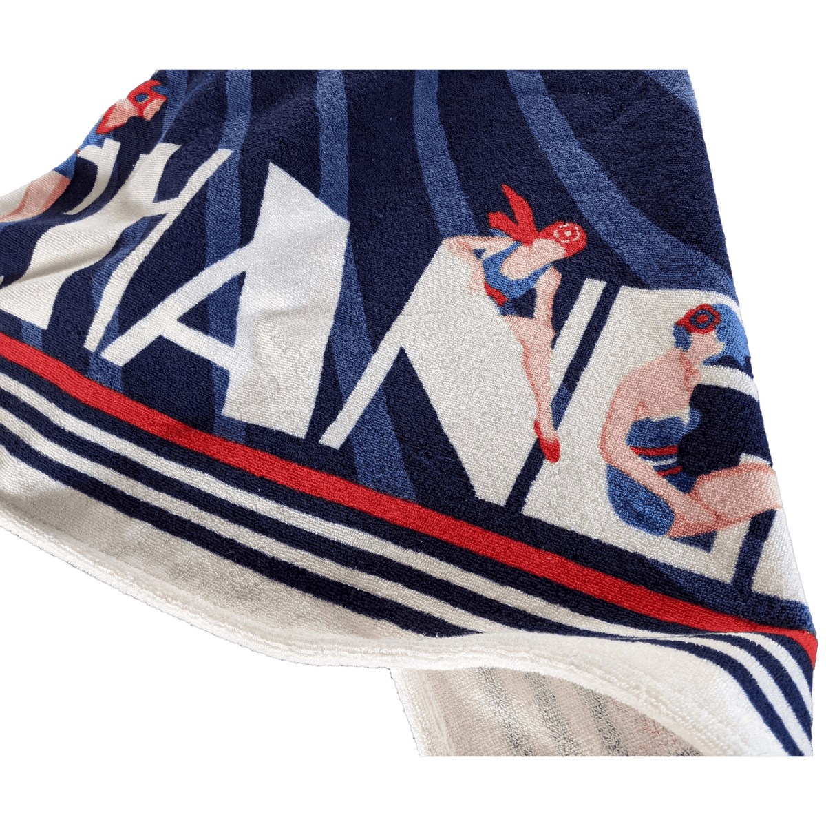 CHANEL Baigneuses Vintage Terry Cotton Beach Towel 100 x 175 cm