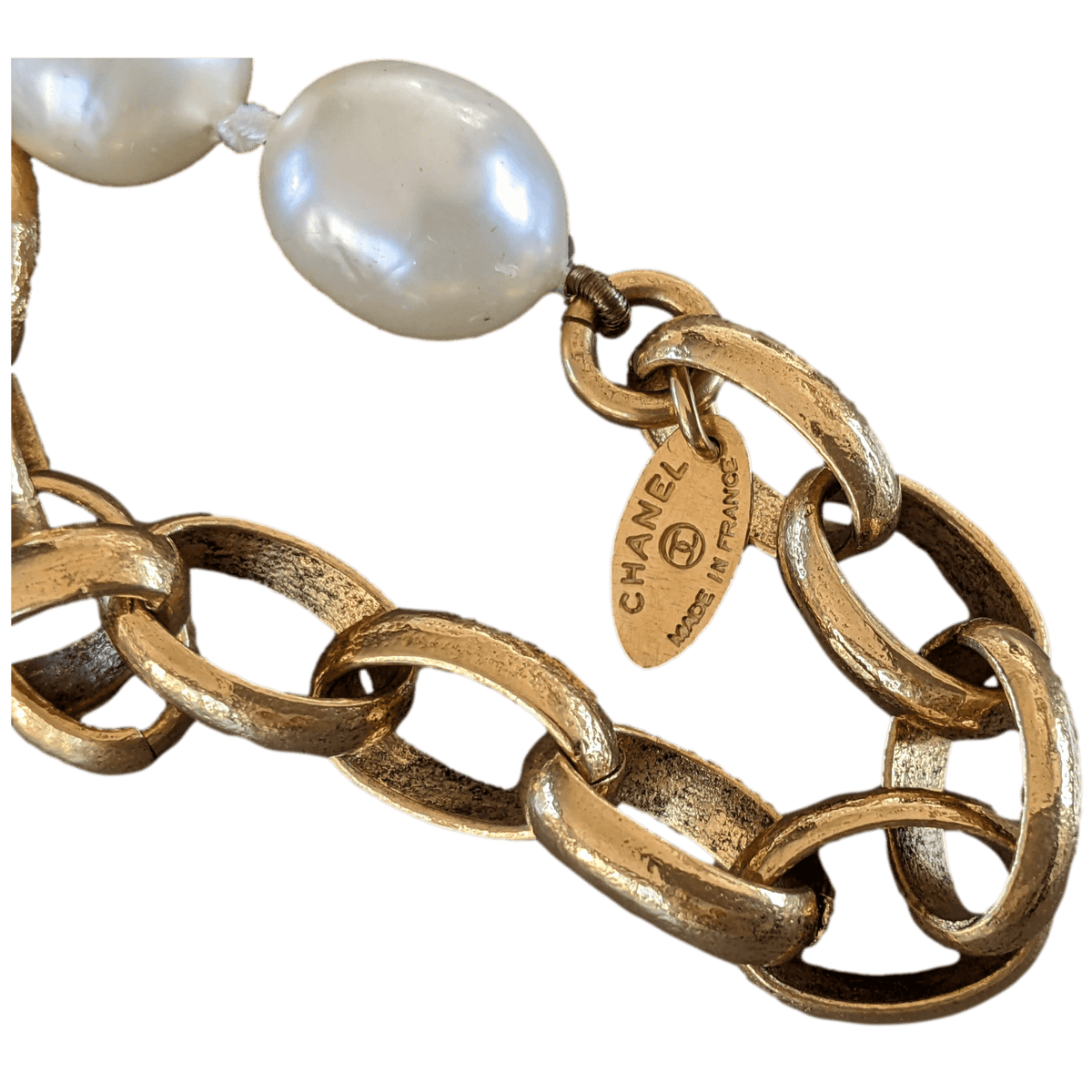 CHANEL Vintage Pearls Necklace Gripoix