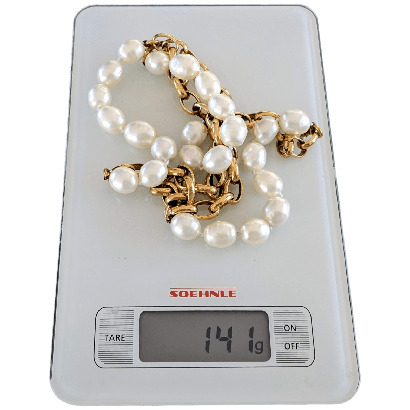 CHANEL Vintage Pearls Necklace Gripoix