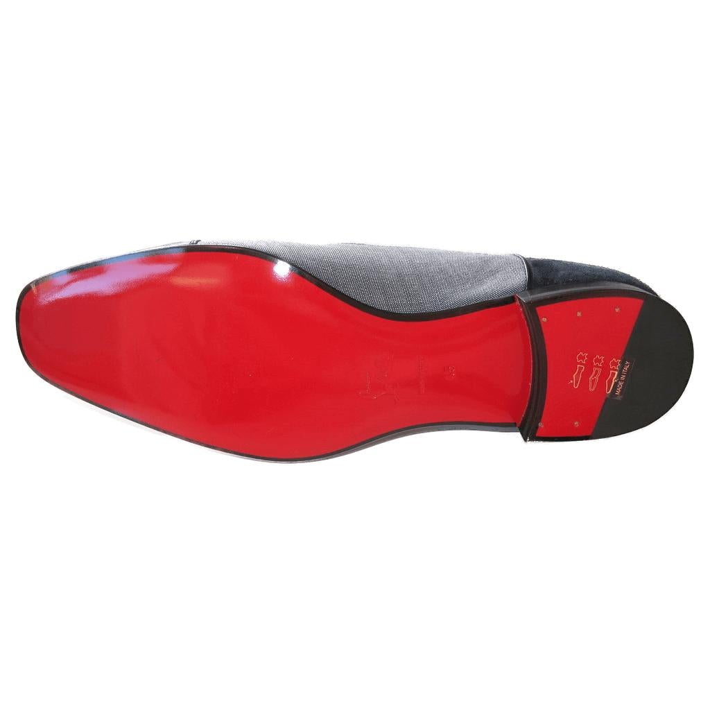 Christian Louboutin Greggo Orlato Flats Calf/Jean Men Shoes, NIB! - poupishop
