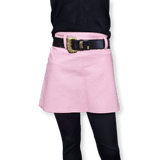 COURREGES Vintage Pink Tumbled Vinyl  Mini Jupe