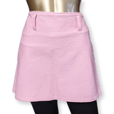COURREGES Vintage Pink Tumbled Vinyl  Mini Jupe
