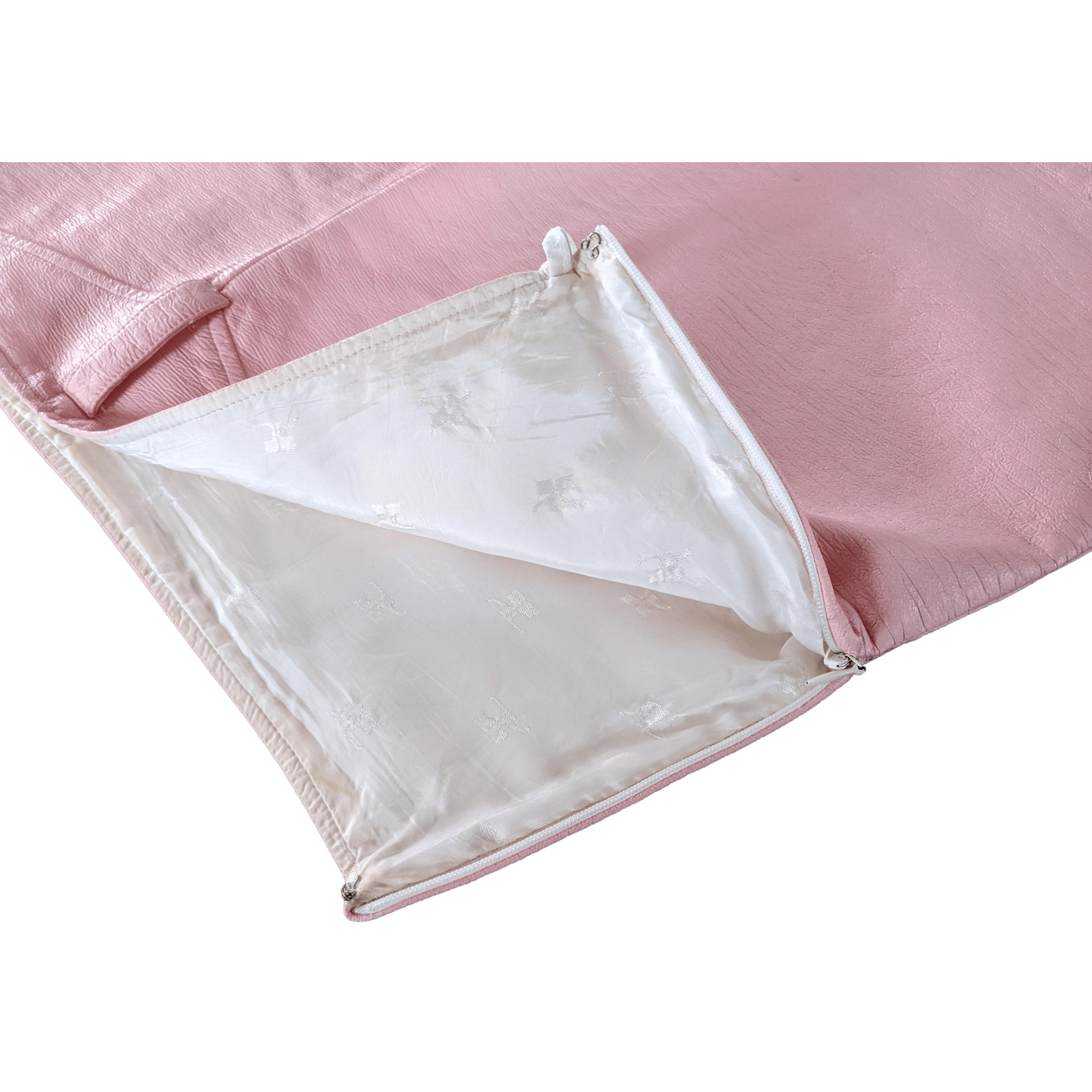 COURREGES Vintage Pink Tumbled vinyl  Mini Jupe Size M
