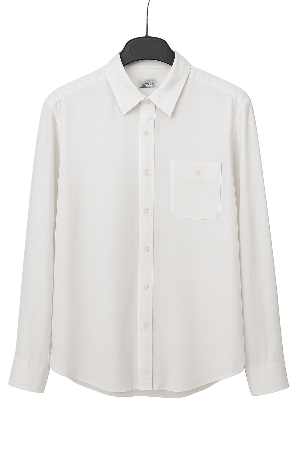HERMES White Linen Men's Long Sleeves Shirt, Sz44 | poupishop HERMES White Linen Men's Long Sleeves Shirt, Sz44 | poupishop