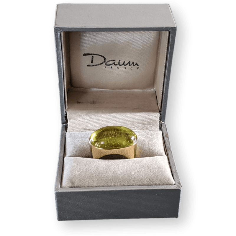 DAUM 2012 Vermeil and Cristal Ring Sz51
