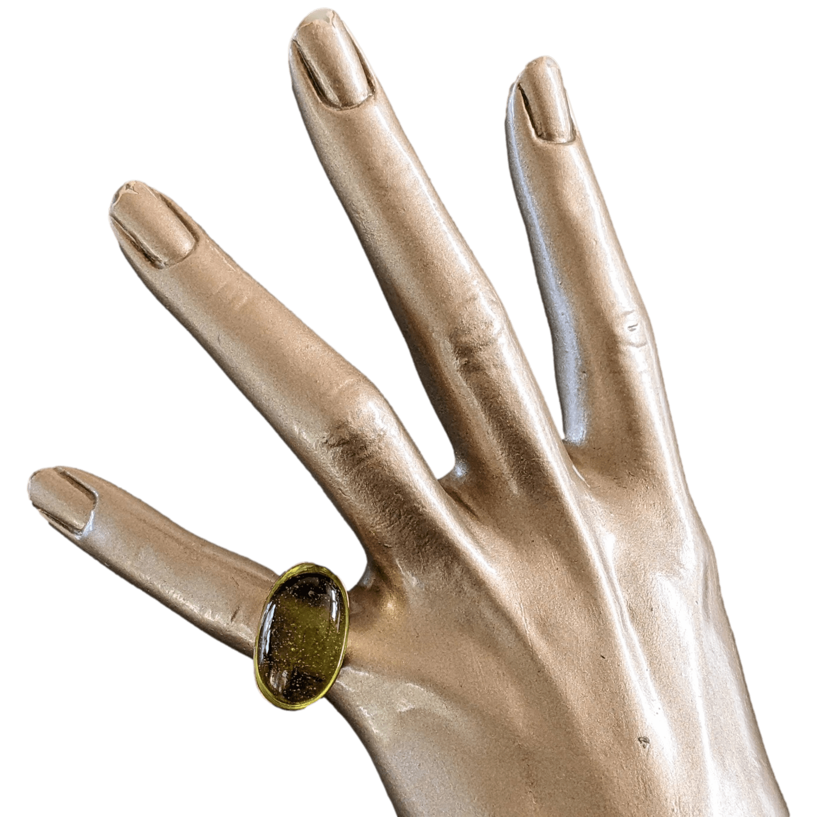 DAUM 2012 Vermeil and Cristal Ring Sz51