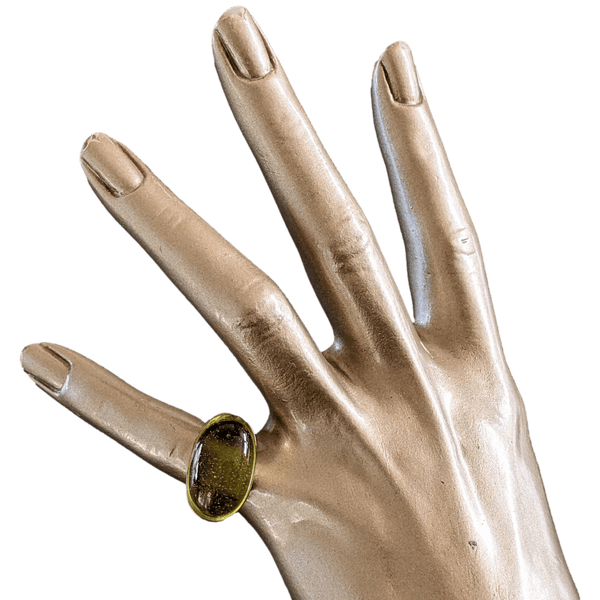 DAUM 2012 Vermeil and Cristal Ring Sz51