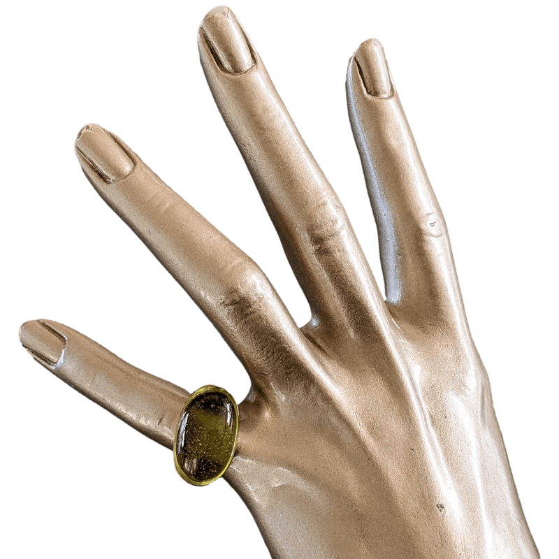 DAUM 2012 Vermeil and Cristal Ring Sz51