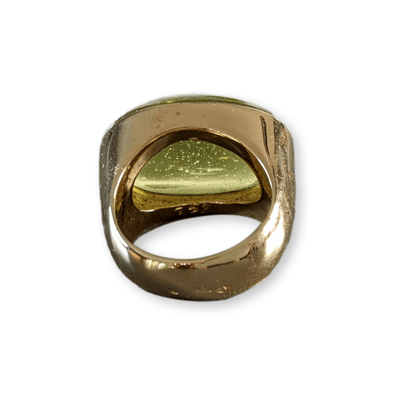 DAUM 2012 Vermeil and Cristal Ring Sz51