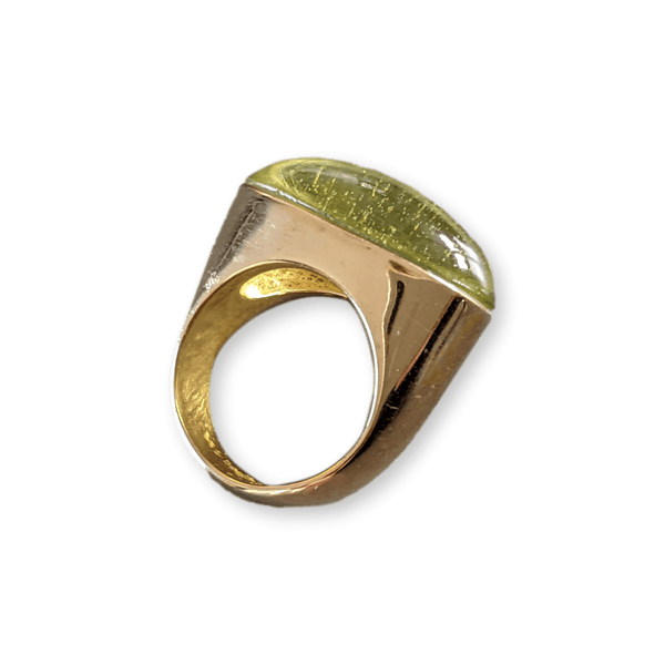 DAUM 2012 Vermeil and Cristal Ring Sz51