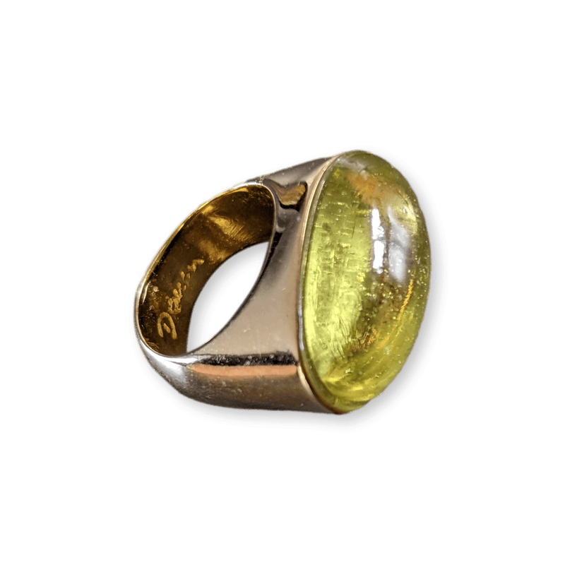 DAUM 2012 Vermeil and Cristal Ring Sz51