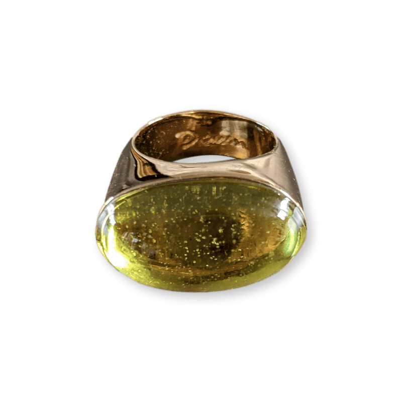 DAUM 2012 Vermeil and Cristal Ring Sz51