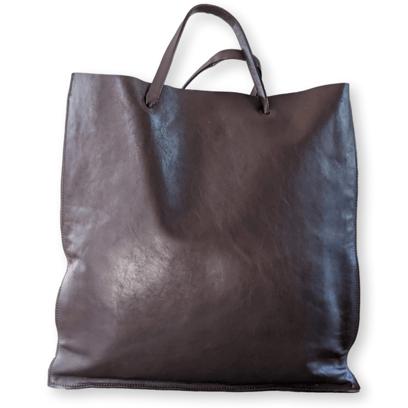 DOLCE GABBANA Dark brown Leather Shopping Bag GM