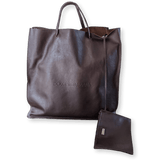 DOLCE GABBANA Dark brown Leather Shopping Bag GM