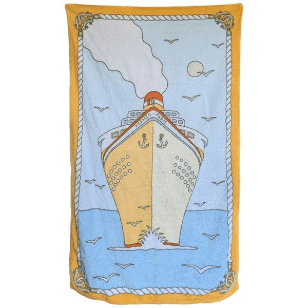 HERMES Cruise Ship Terry Towel Bouees Towel 90 x 150 cm