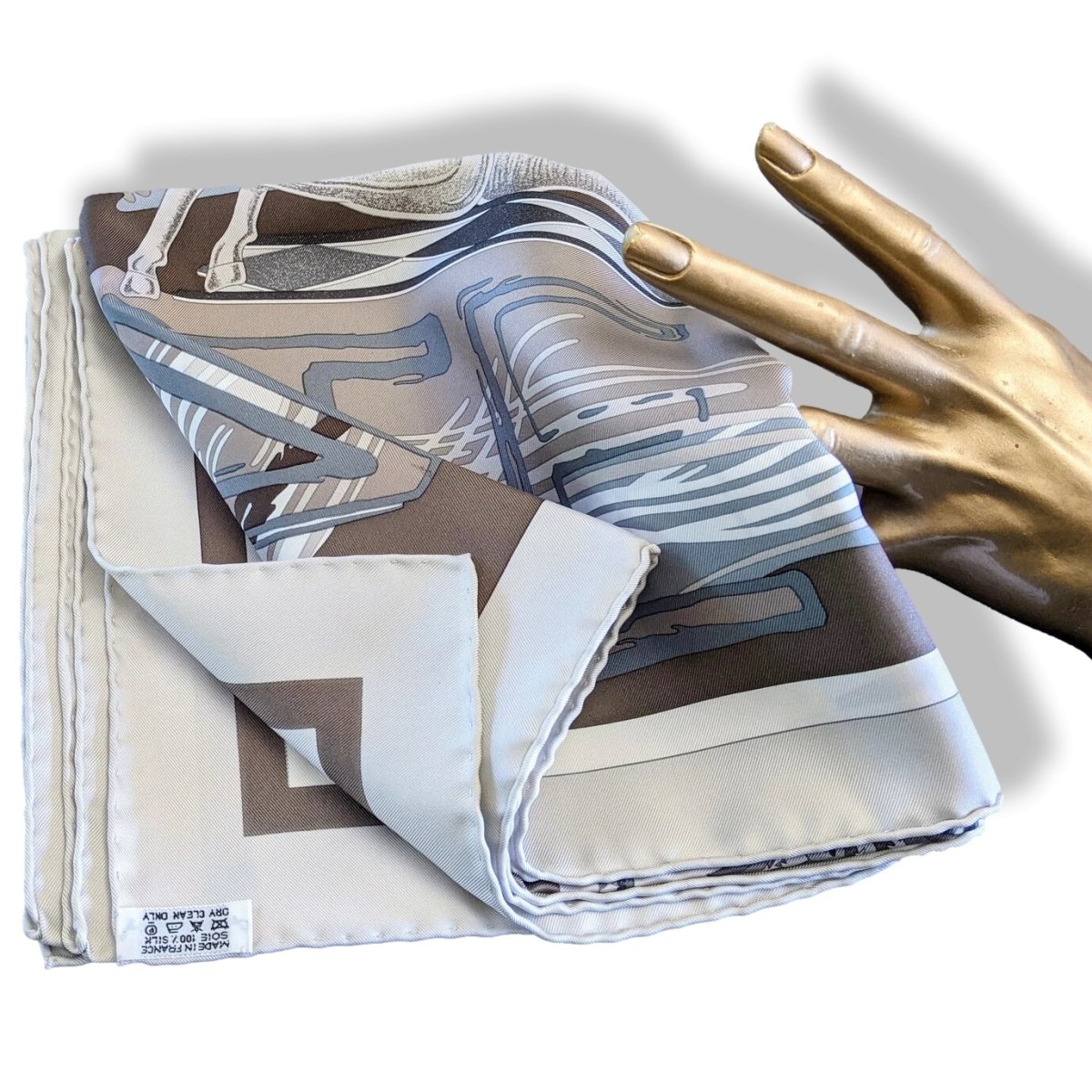 Hermes 2008 Beige/Etoupe Special Issue MONTE CARLO for SOCIETE DES BAINS DE MER by Joachim Metz Twill 90, Box!