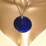 Hermes 2010 Forum H Bleu Crystal Saint-Louis Medallion Pendant - poupishop