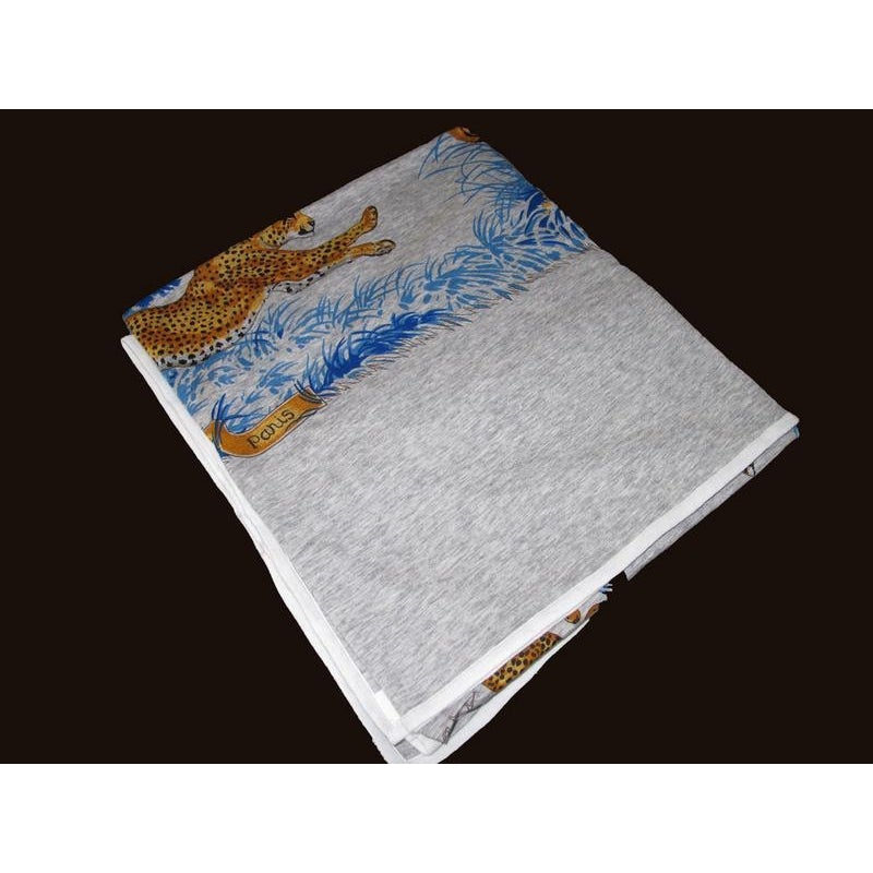 Hermes cotton Guepards Tee-Shirt cotton scarf