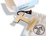 Hermes [48] Permabrass CONSTANCE H Belt Buckle 38 mm, New with Pouch and white Box! - poupishop