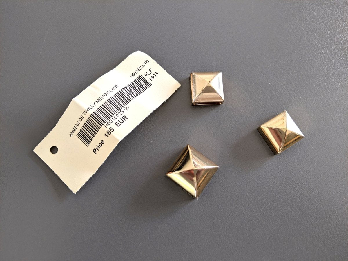 Hermes [73] Permabrass ANNEAU DE TWILLY MEDOR LAITON Scarf Ring, BNWTIB with plastic Protection! - poupishop