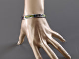 Hermes [96] Graffitis/Black/Silver Palladium Printed Enamel TREE OF SONG Bangle Bracelet Sz65, BNIB! - poupishop