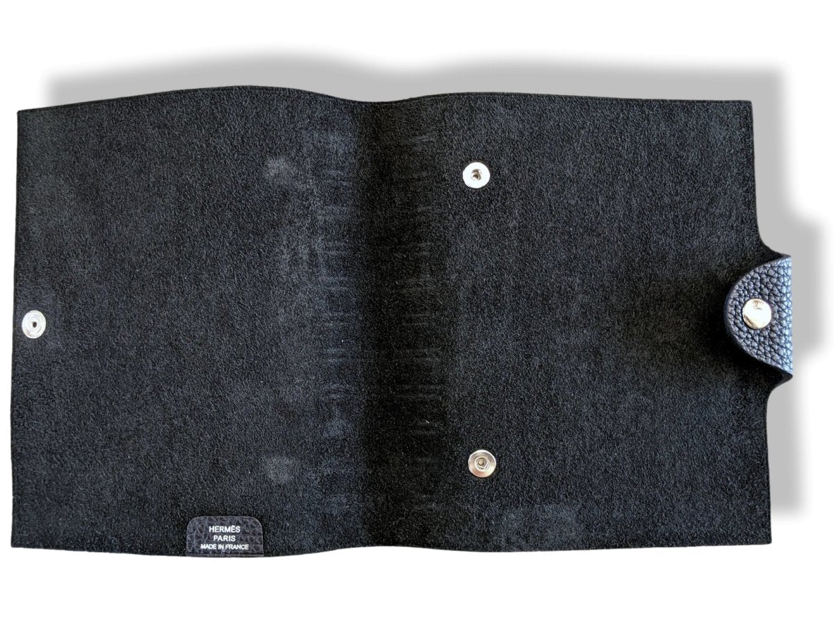 Hermes [98] Noir Togo Calfskin ULYSSE PM NoteBook Cover, NIB! - poupishop