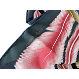 HERMES A la Plume Florence Manlik Silk Twill Shawl 140