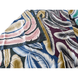 HERMES A la Plume Florence Manlik Silk Twill Shawl 140
