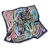 HERMES A la Plume Florence Manlik Silk Twill Shawl 140