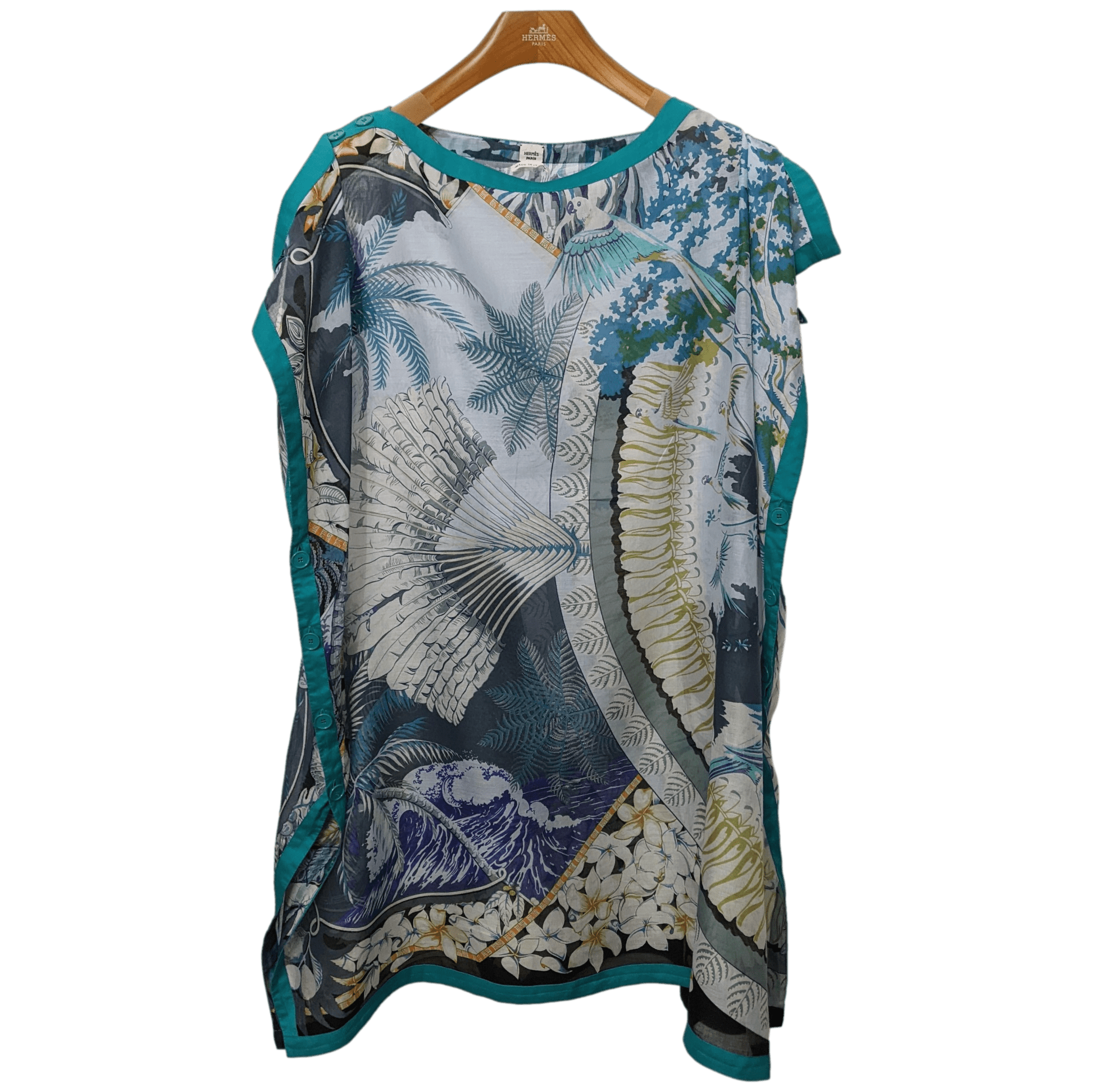 HERMES ALOHA  Cotton Beach Tunic Dress