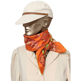 HERMES Alphabet Russe Twill Scarf 90