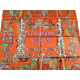 HERMES Alphabet Russe Twill Scarf 90