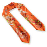 HERMES Alphabet Russe Twill Scarf 90