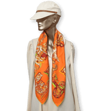 HERMES Alphabet Russe Twill Scarf 90